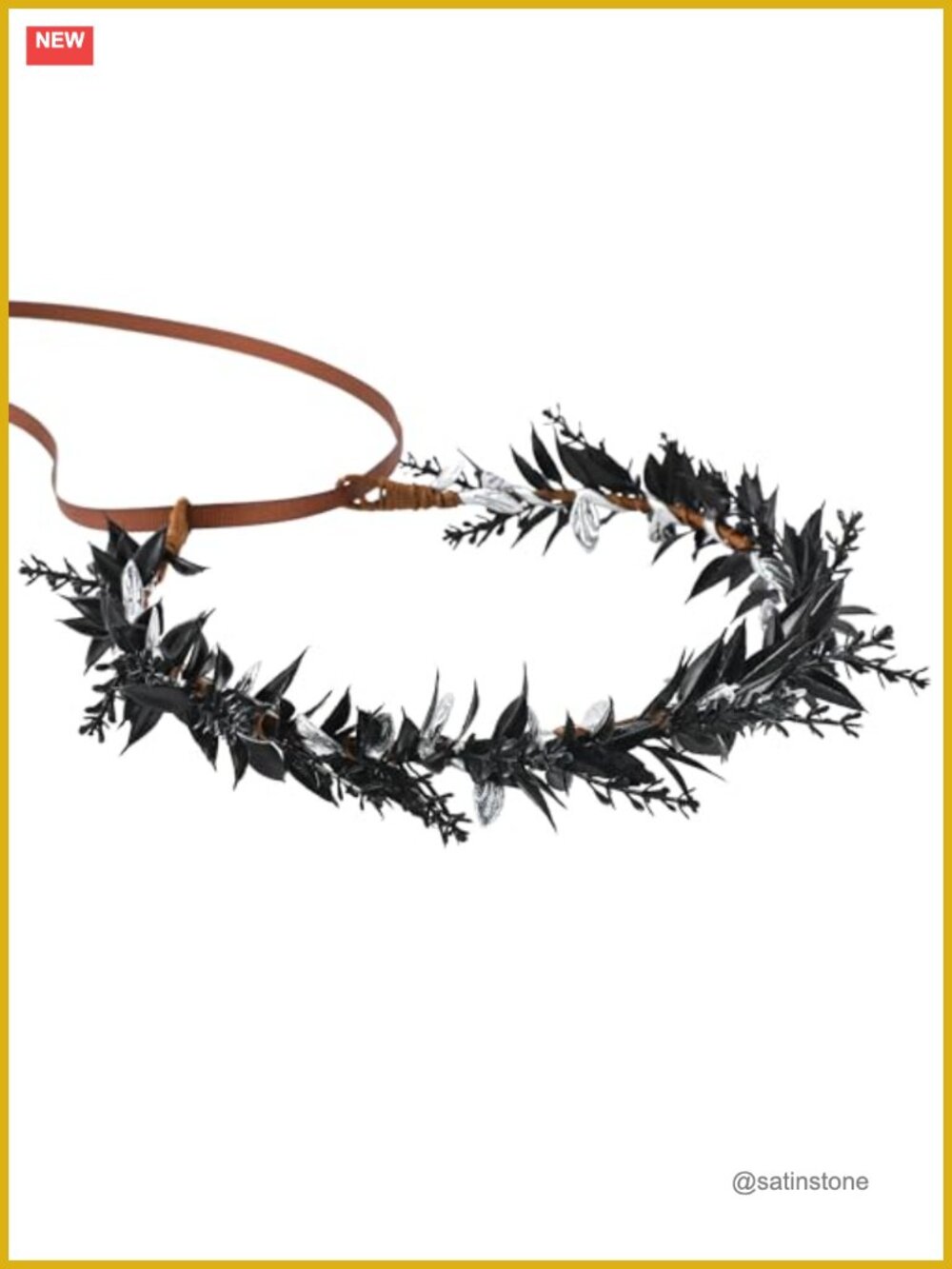 Handmade Flower Crown Headband Paper Wrapped Wire Plastic Simulation Floral